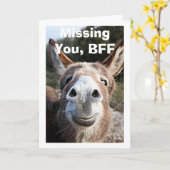 *BFF** POOR DONKEY MIST ZEER GEZIEN DAT KAART (Gele Bloem)