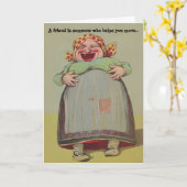 BFF pret speelse humor LOL Dame Friendship Secrets Kaart (Gele Bloem)