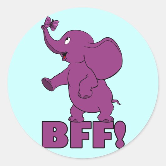BFF. RONDE STICKER (Voorkant)