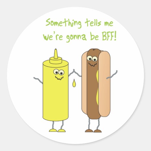 BFF-Sticker Ronde Sticker (Voorkant)