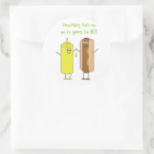 BFF-Sticker Ronde Sticker (Tas)