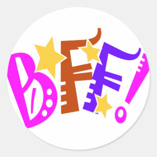 BFF-Stickers Ronde Sticker