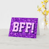 BFF van de Paars van Glitz!" Van de "gelukkige Kaart (Gele Bloem)