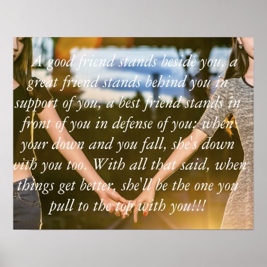 BFF Vrienden Poster (c) (Voorkant)