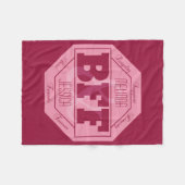 BFF-vriendschap - aangepaste namen - fleece deken (Voorkant (Horizontaal))