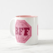 BFF-vriendschap - aangepaste namen - mokken (Voorkant links)