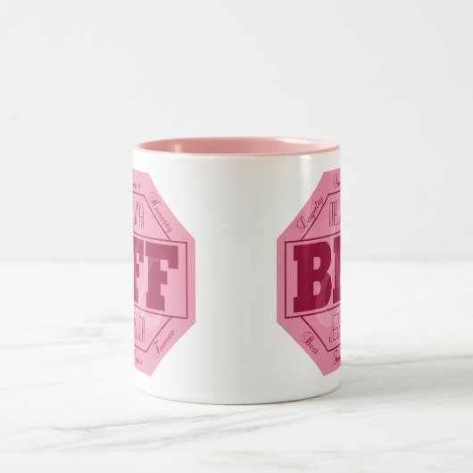 BFF-vriendschap - aangepaste namen - mokken (Center)