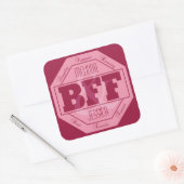 BFF Vriendschap - aangepaste namen - stickers (Envelop)