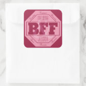BFF Vriendschap - aangepaste namen - stickers (Tas)