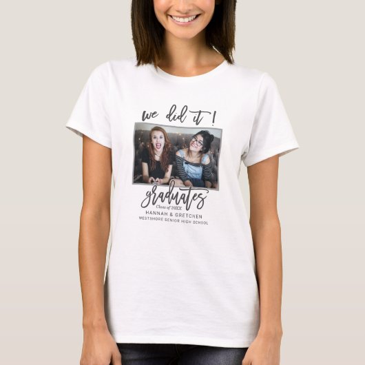 BFF We deden het Afstuderen met foto T-shirt (Voorkant)