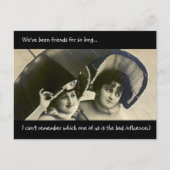 BFF We zijn vrienden geweest die slecht invloed he Briefkaart (Voorkant)