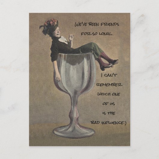 BFF We zijn vrienden geweest die slecht invloed he Briefkaart (Voorkant)
