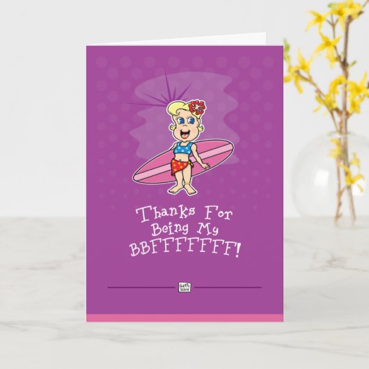 BFF-Wenskaart Kaart (Gele Bloem)