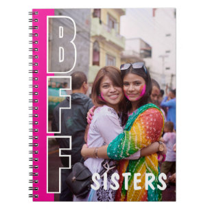 BFF Zusters Foto Illusie Magenta Notitieboek