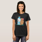BFFL Best Friend 4 Life Biscuit Hugging Milk Love  T-shirt (Voorkant volledig)