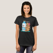 BFFL Best Friend 4 Life Biscuit Hugging Milk Love  T-shirt (Voorkant volledig)