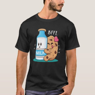 BFFL beste vriend 4 leven koekje knuffelen melk li T-shirt