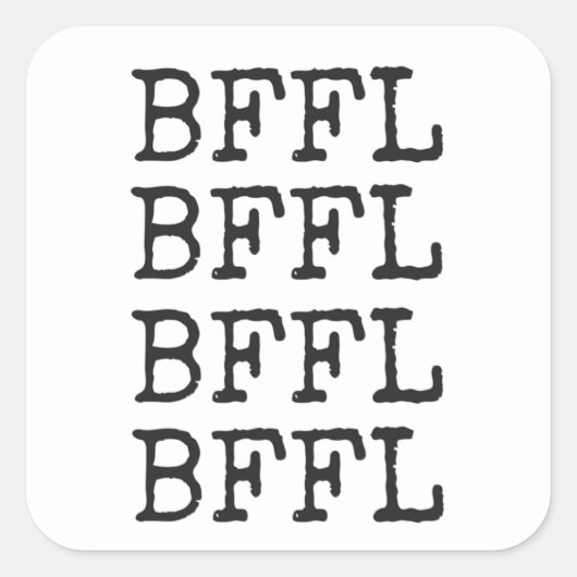 BFFL Vierkante Stickers (Voorkant)