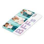 BFFs Best Friends Photo Personalized Name Girly Magneet (Linkerzijde)