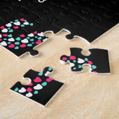 BFFs Three Photo Personalized Name Girly Heart Legpuzzel (Zijkant)