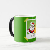 BFF's voor kerstman en rendier Magische Mok (Voorkant links)