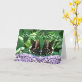 BflyKissesHBDcard Kaart (Gele Bloem)