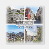 BG0014 Europa, Bulgarije, Plovdiv, Koelkast Magneet (Voorkant)