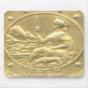 BG-435 "Wapens van Californië" - Verticaal Mousepa Muismat