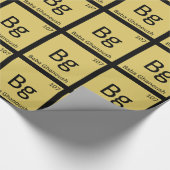 Bg - Baba Ghanoush Appetizer Chemistry Symbol Cadeaupapier (Hoek)