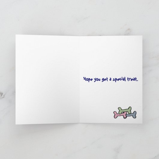 BG- Bearded Collie Verjaardag Kaart (Binnen)