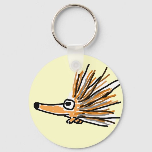BG- Funny Porcupine Sleutelhanger (Voorkant)