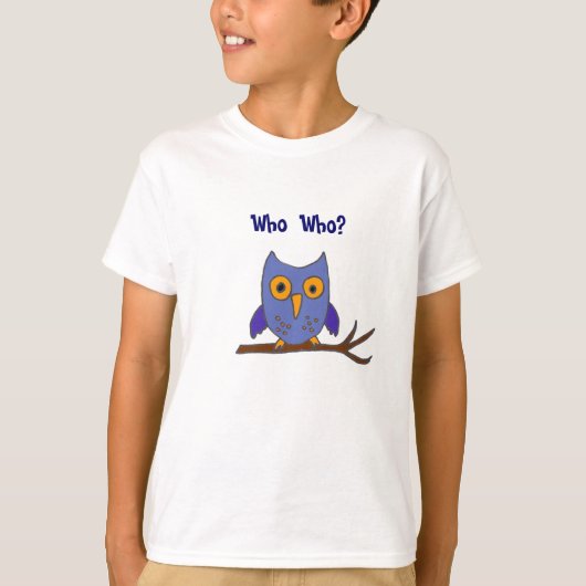 BG - Funny Who Owl Cartoon Shirt (Voorkant)