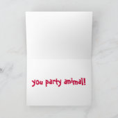 BG-Happy Birthday Crocodile Card Kaart (Binnen)