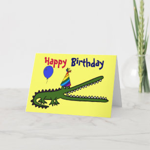 BG-Happy Birthday Crocodile Card Kaart