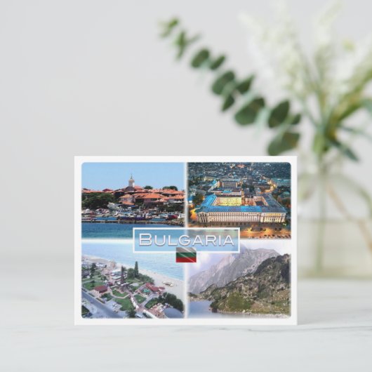 BG Nesebar - Independence Square - Sofia - Briefkaart (Staand voorkant)