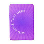 BG RAYS - blauwe roze + jouw tekst & ideeën Badmat (Voorkant Verticaal)