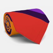 BG Stripes Patroon gekleurd I + uw achtergrond Stropdas (Opgerold)