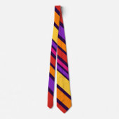 BG Stripes Patroon gekleurd I + uw achtergrond Stropdas (Achterkant)