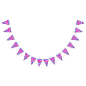 BG Stripes Patroon gekleurd III + uw rug en idee Vlaggetjes (Alle)