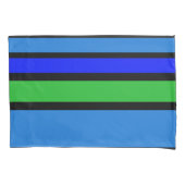 BG Stripes Patroon gekleurd IV + uw rug en idee Kussensloop (Voorkant-Links)