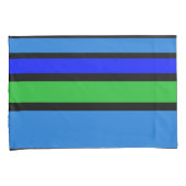 BG Stripes Patroon gekleurd IV + uw rug en idee Kussensloop (Voorkant-Rechts)