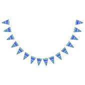 BG Stripes Patroon gekleurd IV + uw rug en idee Vlaggetjes (Alle)