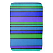 BG Stripes Patroon verkleurd IV + uw achtergrond. Badmat (Voorkant Verticaal)