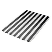 BG Stripes Pattern breed zwart + je rug. en idee Badmat (Gekanteld)