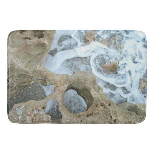 Bgloeiende Rocks Jupiter FL Swirling Surf en Rocks Badmat (Voorkant)