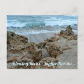 Bgloeiende Rocks Jupiter Florida Fotografisch Briefkaart (Voorkant)