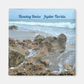 Bgloeiende Rocks Jupiter Florida Fotografisch Magneet (Voorkant)