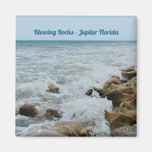 Bgloeiende Rocks Jupiter Florida Fotografisch Magneet (Voorkant)