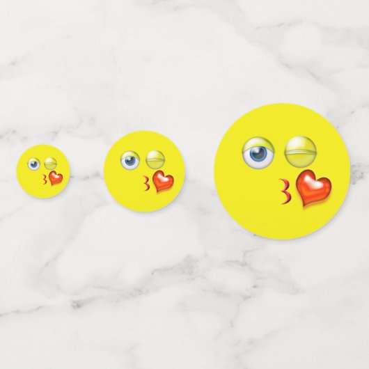 Bgloing Kiss Emoji Confetti (Voorkanten)