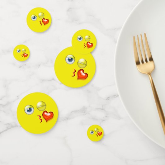 Bgloing Kiss Emoji Confetti (Groep)